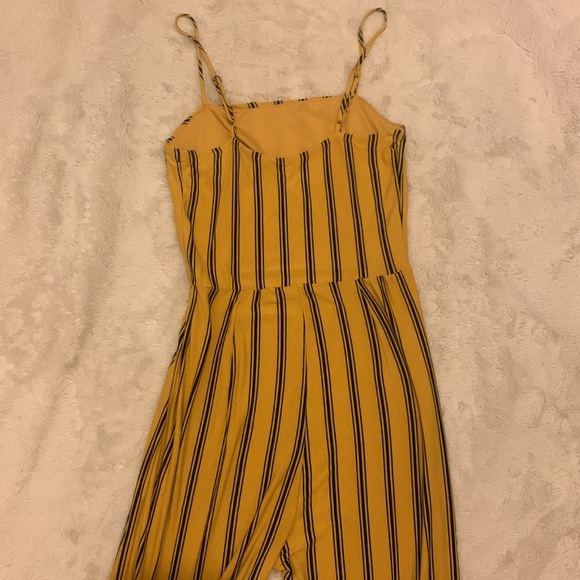 Blue notes Yellow Striped Jumpsuit Size S - Picture 5 of 8